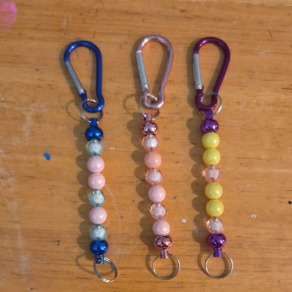 Handmade Key Chain Set Of 3.